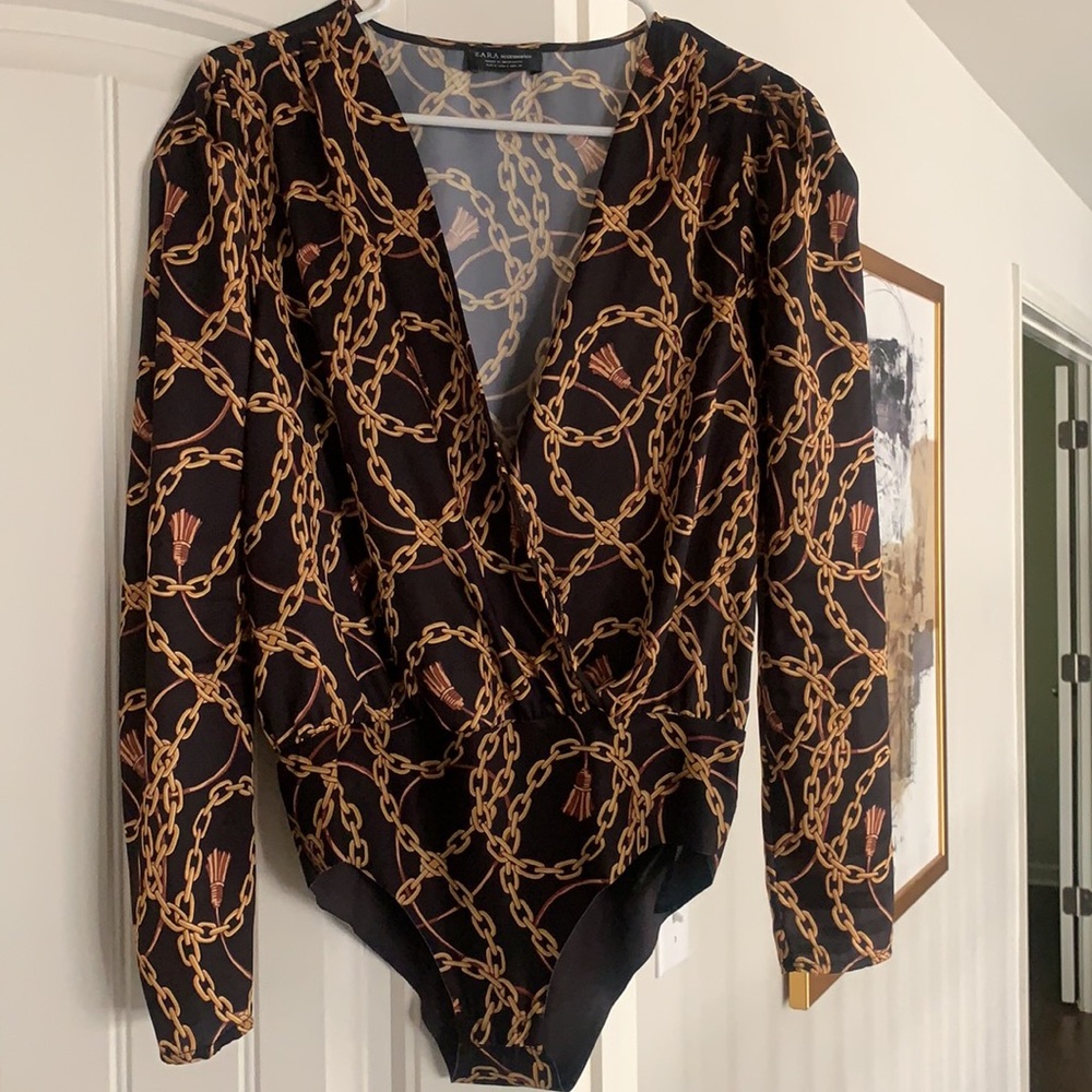 Zara Versace look alike bodysuit